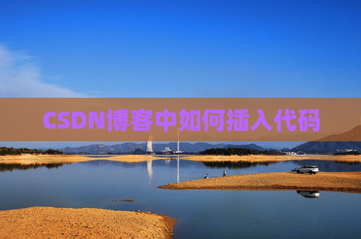 CSDN博客中如何插入代码